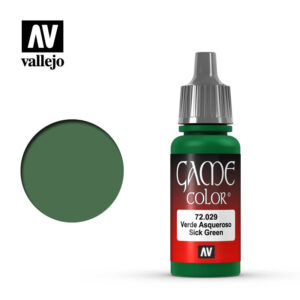 Vallejo 18ml Bottle Sick Green Game Color - 72029