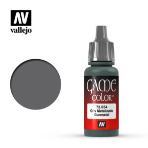 Vallejo 18ml Bottle Metallic Dark Gunmetal Game Color - 72054