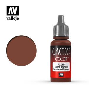 Vallejo 18ml Bottle Metallic Hammered Copper Game Color - 72059