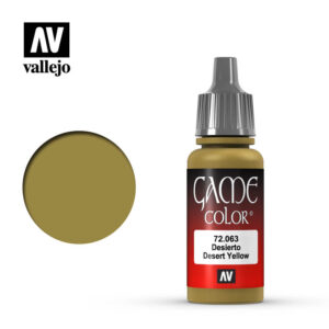 Vallejo 17ml Bottle Desert Yellow Game Color - 72063