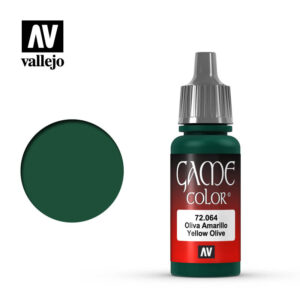 Vallejo 17ml Bottle Yellow Olive Game Color - 72064