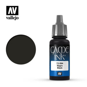 Vallejo 18ml Bottle Black Ink Game Color - 72094