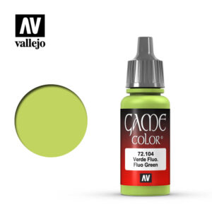 Vallejo 18ml Bottle Green Fluorescent Game Color - 72104