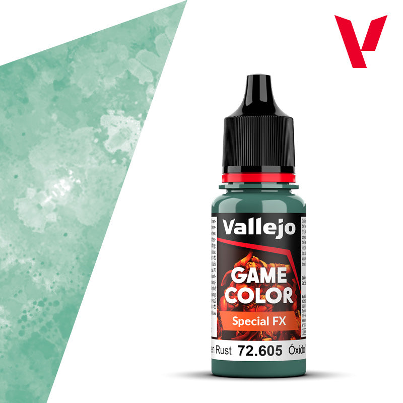Vallejo 18ml Bottle Green Rust Special FX Game Color - 72605