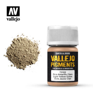 Vallejo 30ml Bottle Light Yellow Ocre Pigment Powder - 73102