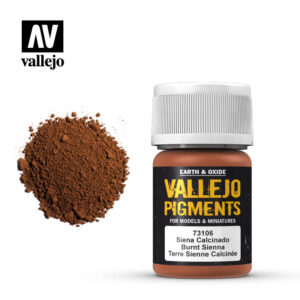 Vallejo 30ml Bottle Burnt Sienna Pigment Powder - 73106