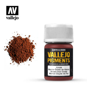 Vallejo 30ml Bottle Brown Iron Oxide Pigment Powder - 73108