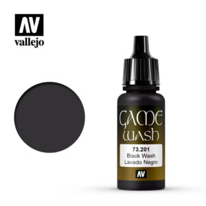 Vallejo 18ml Bottle Black Wash Game Color - 73201