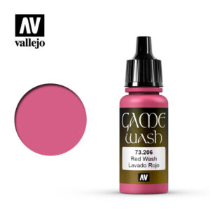 Vallejo 18ml Bottle Red Wash Game Color - 73206