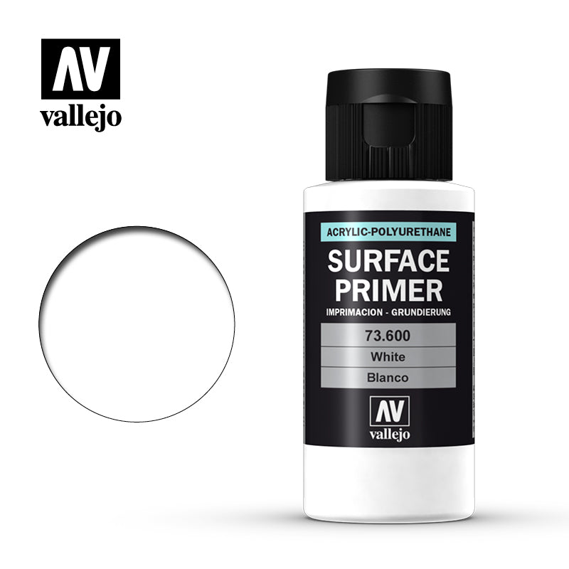 Vallejo 60ml Bottle White Primer - 73600