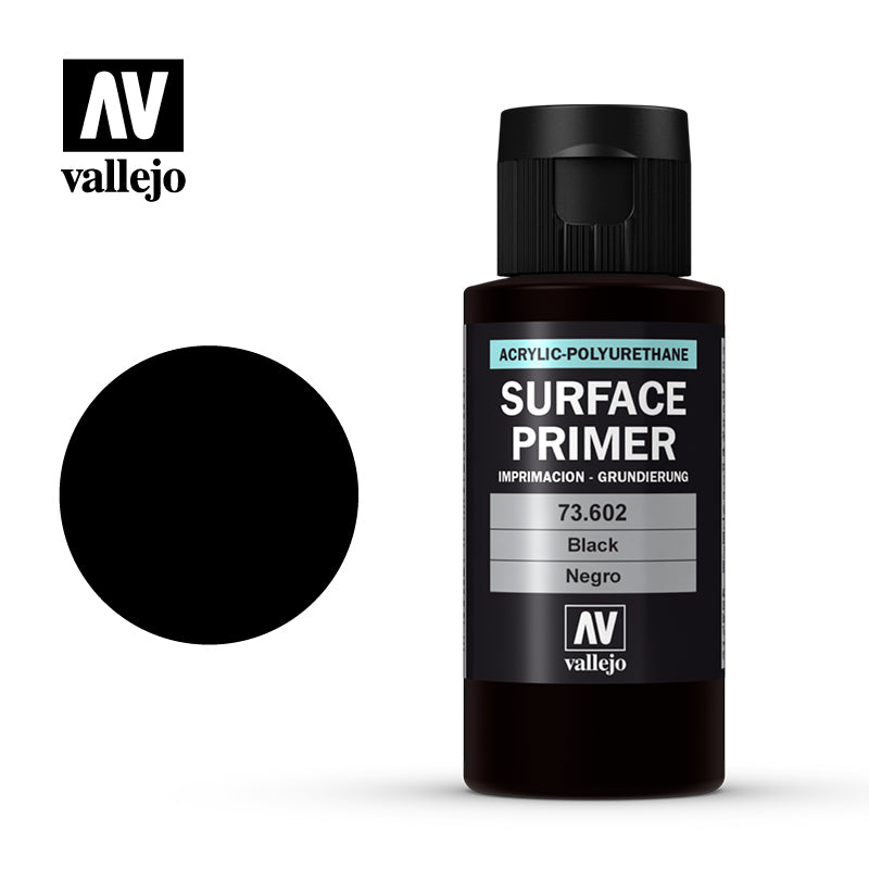 Vallejo 60ml Bottle Black Surface Primer - 73602