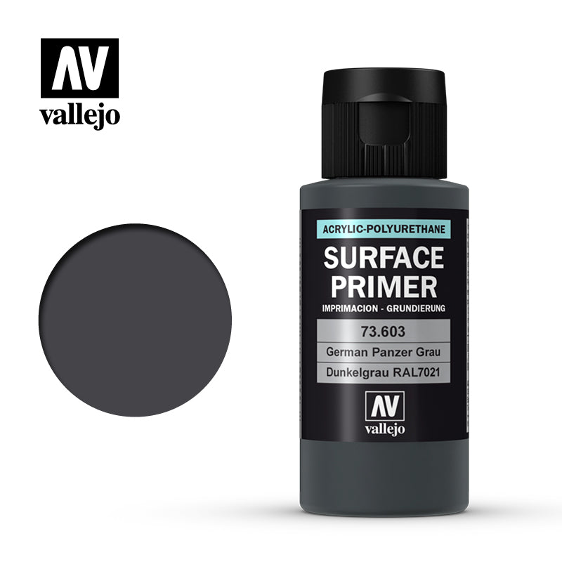 Vallejo 60ml Bottle German Panzer Grey RAL 7021 Primer - 73603