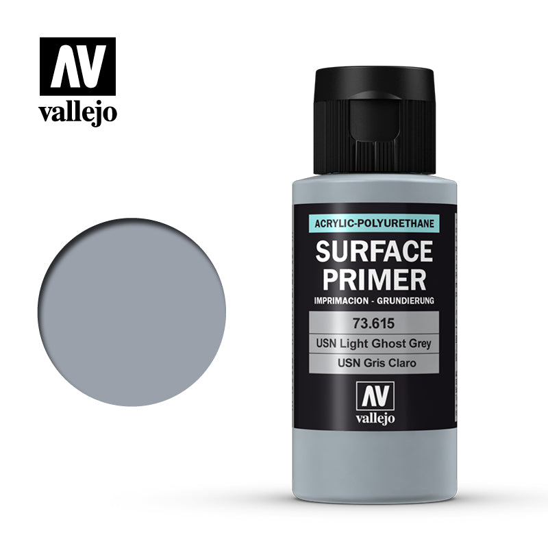 Vallejo 60ml Bottle USN Light Ghost Grey Surface Primer - 73615