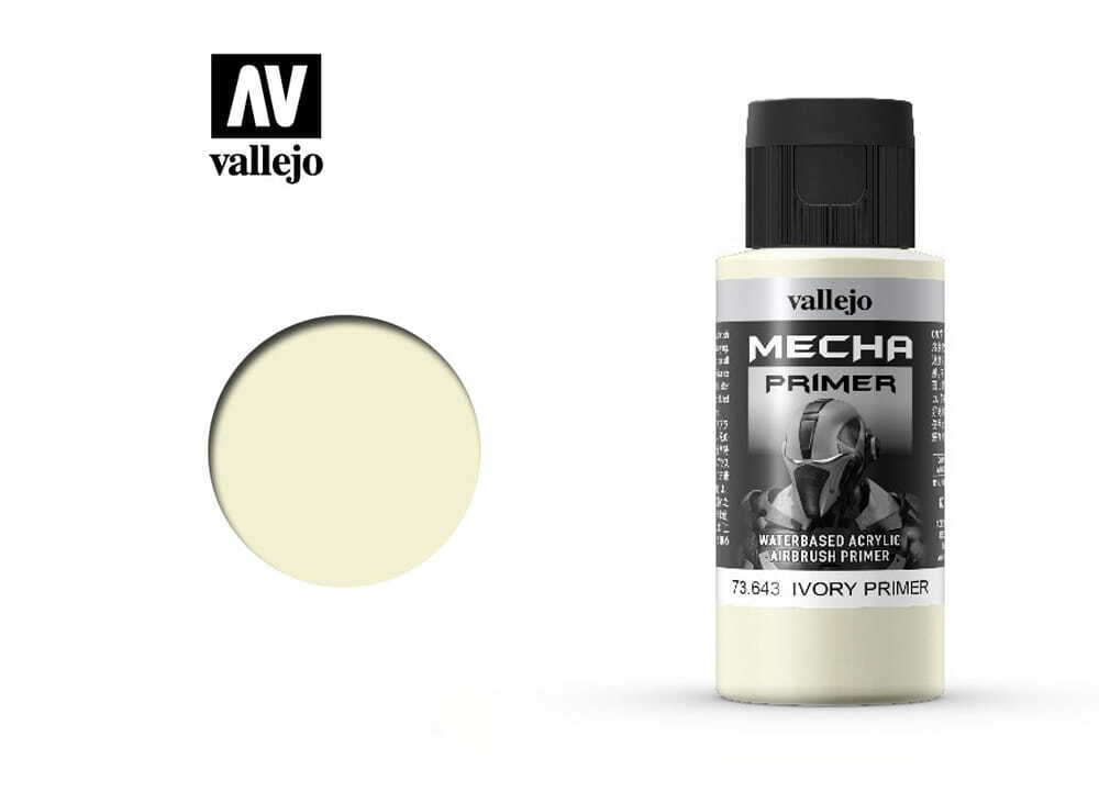 Vallejo 60ml Bottle Ivory Primer Mecha Color - 73643