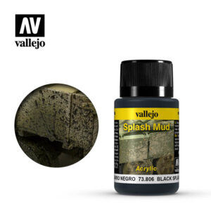 Vallejo 40ml Bottle Black Splash Mud Weathering Effect - 73806