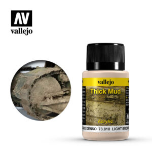 Vallejo 40ml Bottle Light Brown Thick Mud Weathering Effect - 73810