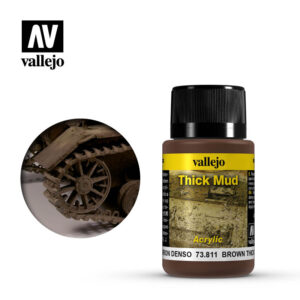 Vallejo 40ml Bottle Brown Thick Mud Weathering Effect - 73811