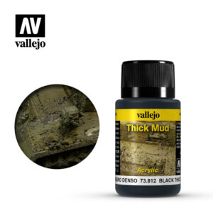 Vallejo 40ml Bottle Black Thick Mud Weathering Effect - 73812