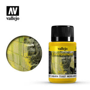 Vallejo 40ml Bottle Moss & Lichen Weathering Effect - 73827