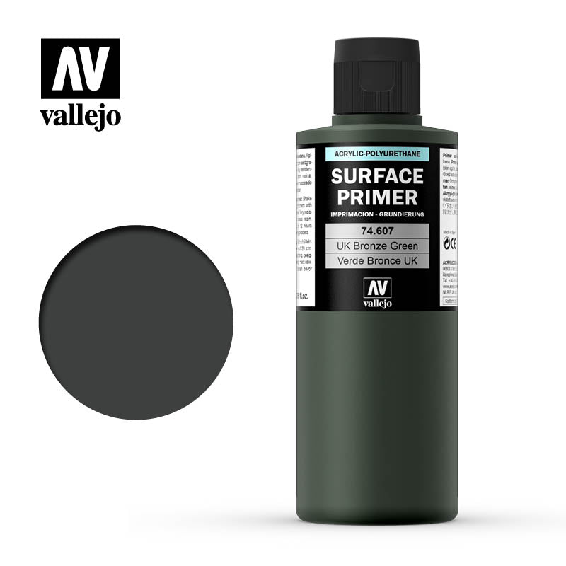 Vallejo 200ml Bottle UK Bronze Green Surface Primer - 74607