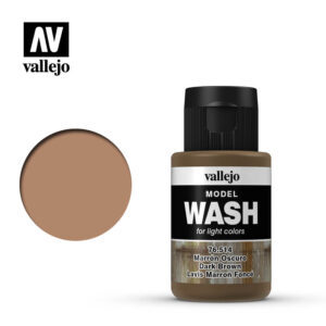 Vallejo 35ml Bottle Dark Brown Model Wash - 76514