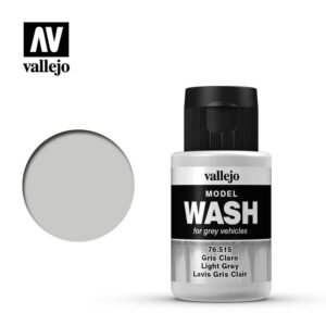 Vallejo 35ml Bottle Light Grey Model Wash - 76515