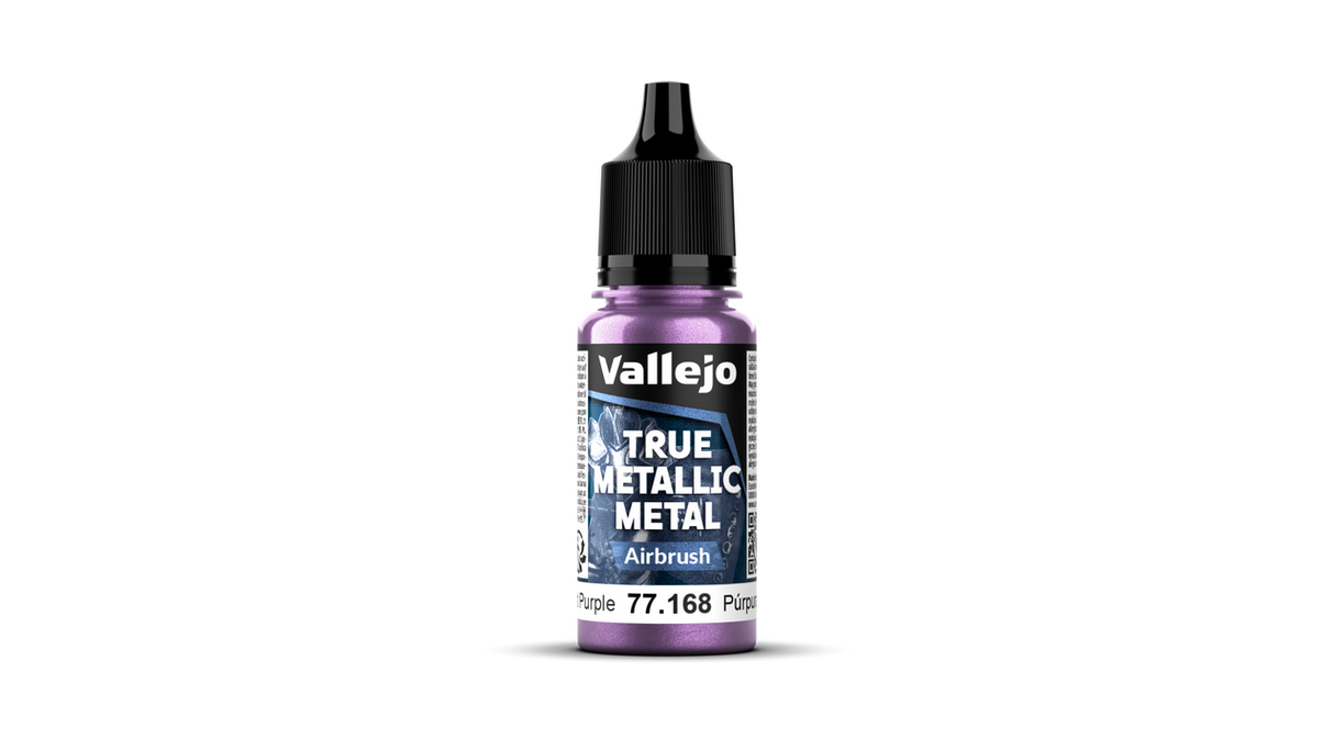 Vallejo 77.168 True Metallic Metal Acrylic Paint Bottles 18ml - Amethyst Purple