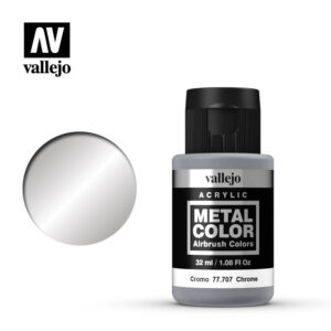 Vallejo 32ml Bottle Chrome Metal Color - 77707