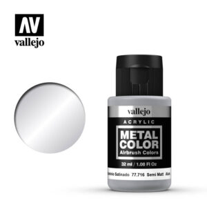 Vallejo 32ml Bottle Semi Matte Aluminum Metal Color - 77716