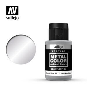 Vallejo 32ml Bottle Dull Aluminum Metal Color - 77717