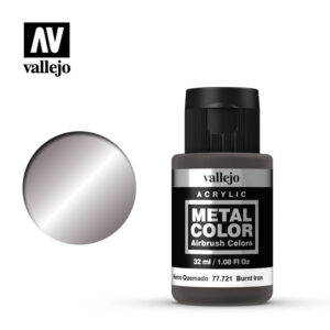 Vallejo 32ml Bottle Burnt Iron Metal Color - 77721