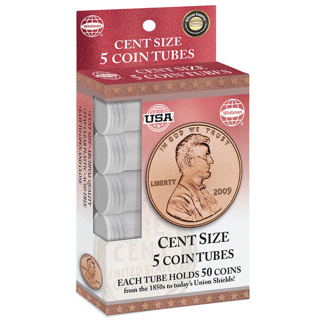 Cent Coin Tubes, Boxed (5)