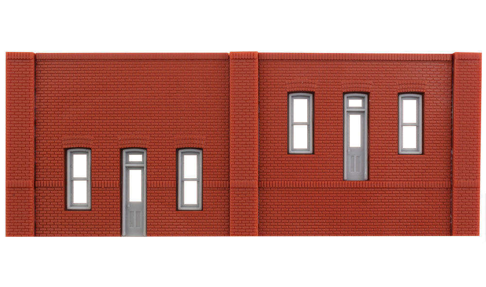 Design Preservation Models  N Scale DPM Modulars System(TM) (Plastic) -- Street/Dock Level Entry Doors pkg(3) 3-1/2" Wide x 1-13/32" High (8.7 x 3.5cm) - WOO60104