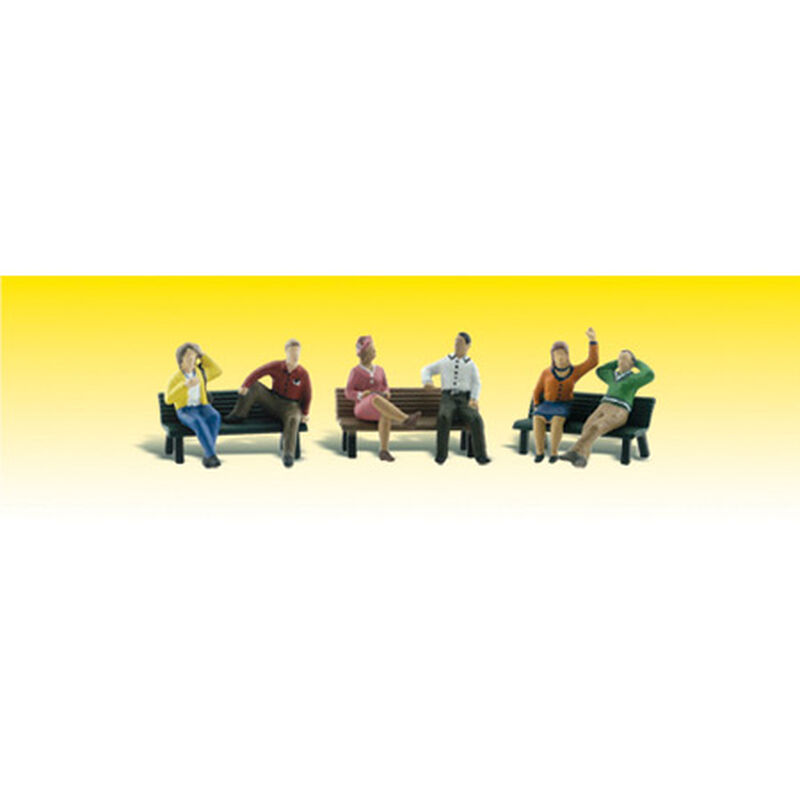 Woodland Scenics N People On Benches - WOOA2206