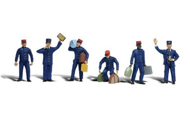 Woodland Scenics Scenic Accents(R) Figures -- Train Personnel pkg(6) - WOOA2722