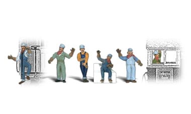 Woodland Scenics Scenic Accents(R) Figures -- Engineers pkg(6) - WOOA2733
