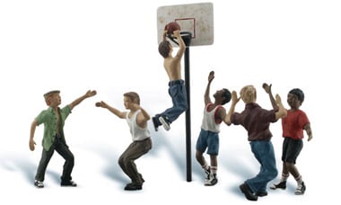 Woodland Scenics Shootin' Hoops - Scenic Accents(R) -- pkg(6) - WOOA2760