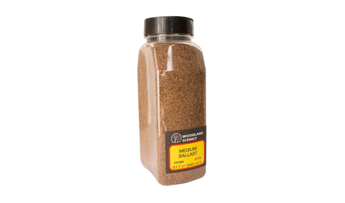 Woodland Scenics Medium Ballast Shaker, Brown/50 cu. in. - WOOB1379
