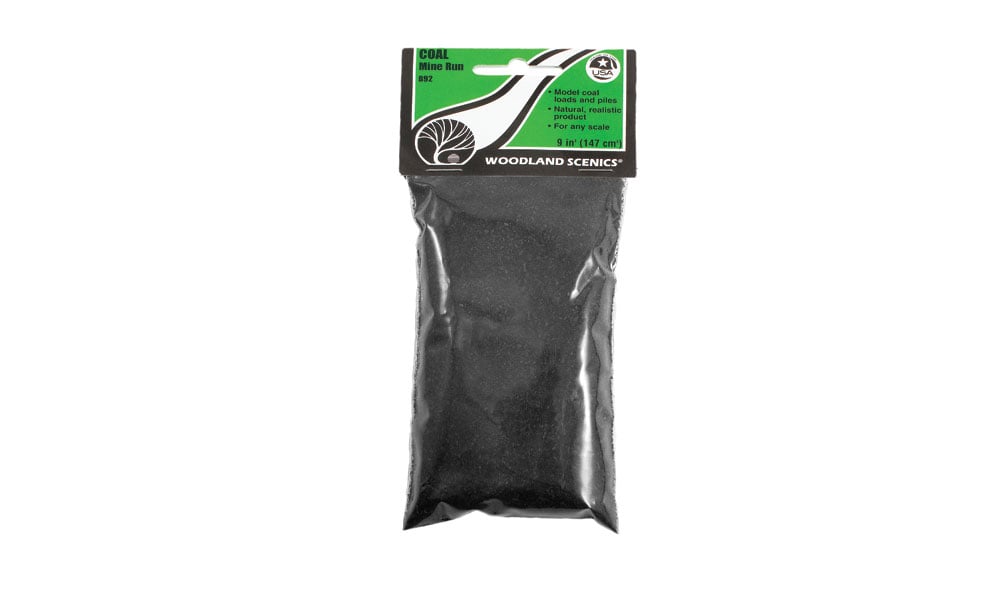 Woodland Scenics B92 Mine Run Coal, 9 cu. in. - WOOB92