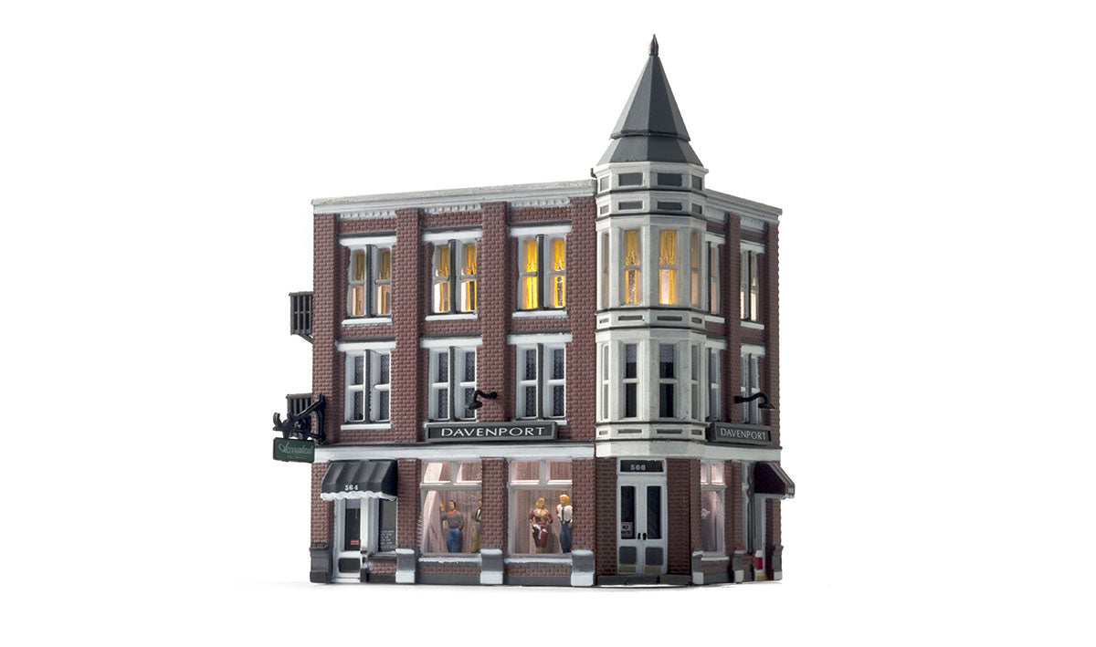 Woodland Scenics N Scale: Built & Ready Landmark Structures(R) - Assembled -- Davenport Department Store - WOOBR4938
