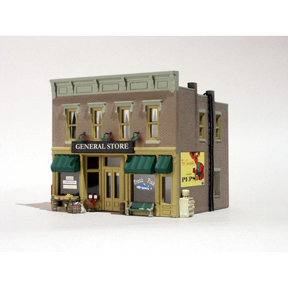 Woodland Scenics HO Scale: Lubener's General Store - Built-&-Ready Landmark Structures(R) -- Assembled - 4-7/8 x 3-5/8"  11.3 x 9.2cm - WOOBR5021