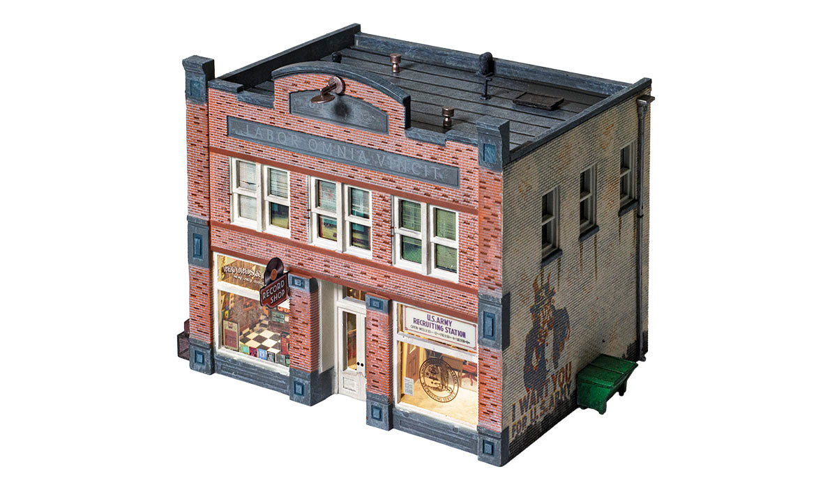 Woodland Scenics O Scale Built-&-Ready(R) Landmark Structures(R) - Assembled -- Records & Recruiting - WOOBR5871