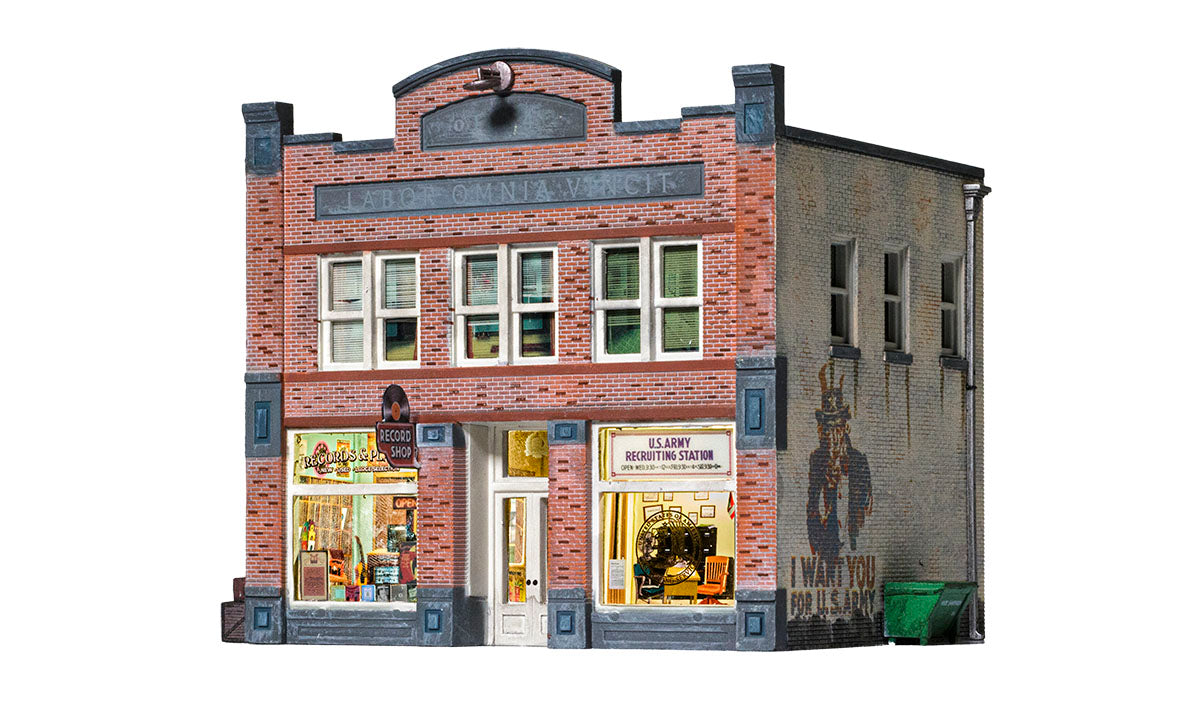 Woodland Scenics O Scale Built-&-Ready(R) Landmark Structures(R) - Assembled -- Records & Recruiting - WOOBR5871