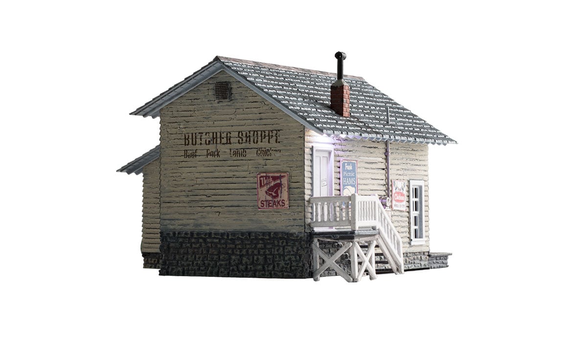 Woodland Scenics O Scale Carver's Butcher Shoppe - Built-&-Ready(R) -- Assembled - WOOBR5872