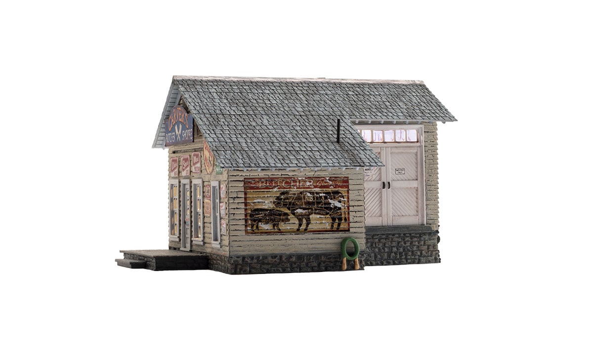 Woodland Scenics O Scale Carver's Butcher Shoppe - Built-&-Ready(R) -- Assembled - WOOBR5872