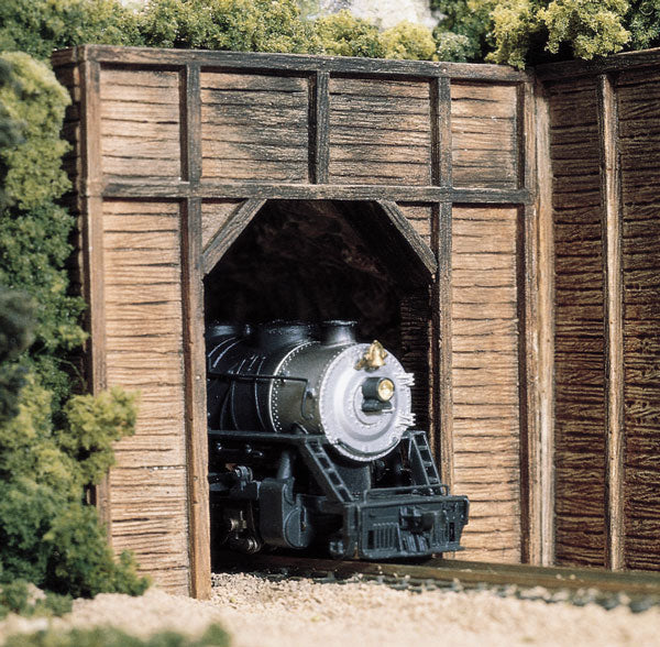Woodland Scenics N Single Tunnel Portal, Timber (2) - WOOC1154