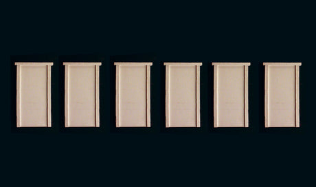 Woodland Scenics Retaining Walls pkg(6; Unpainted Hydrocal(R) Castings) -- Concrete - WOOC1158