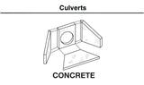 Woodland Scenics N Culvert, Concrete (2) - WOOC1162