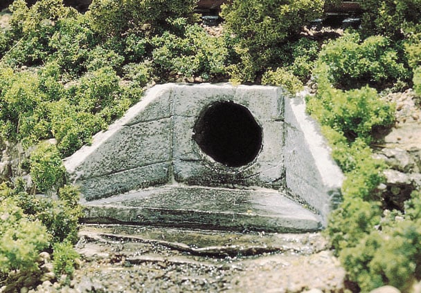 Woodland Scenics N Culvert, Concrete (2) - WOOC1162