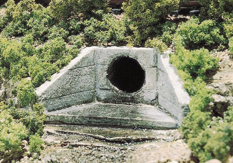 Woodland Scenics N Culvert, Concrete (2) - WOOC1162